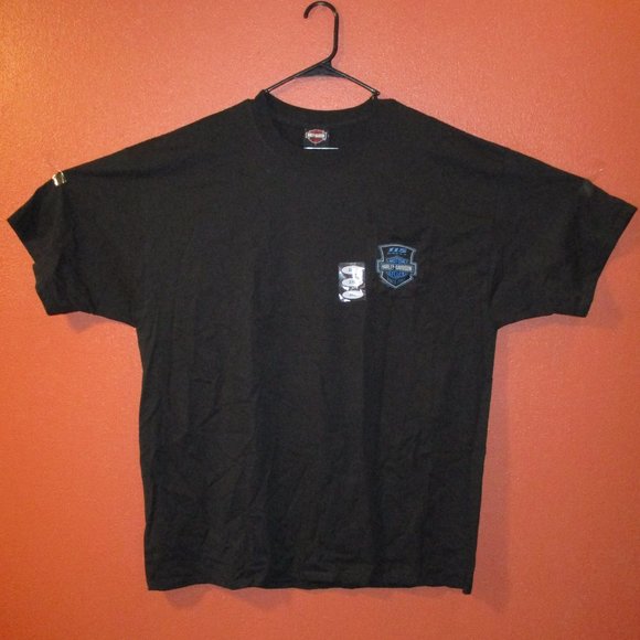 Harley-Davidson Other - Harley Davidson Motorcycle NEW Men 2X Large Black Orange White Dealership Shirt